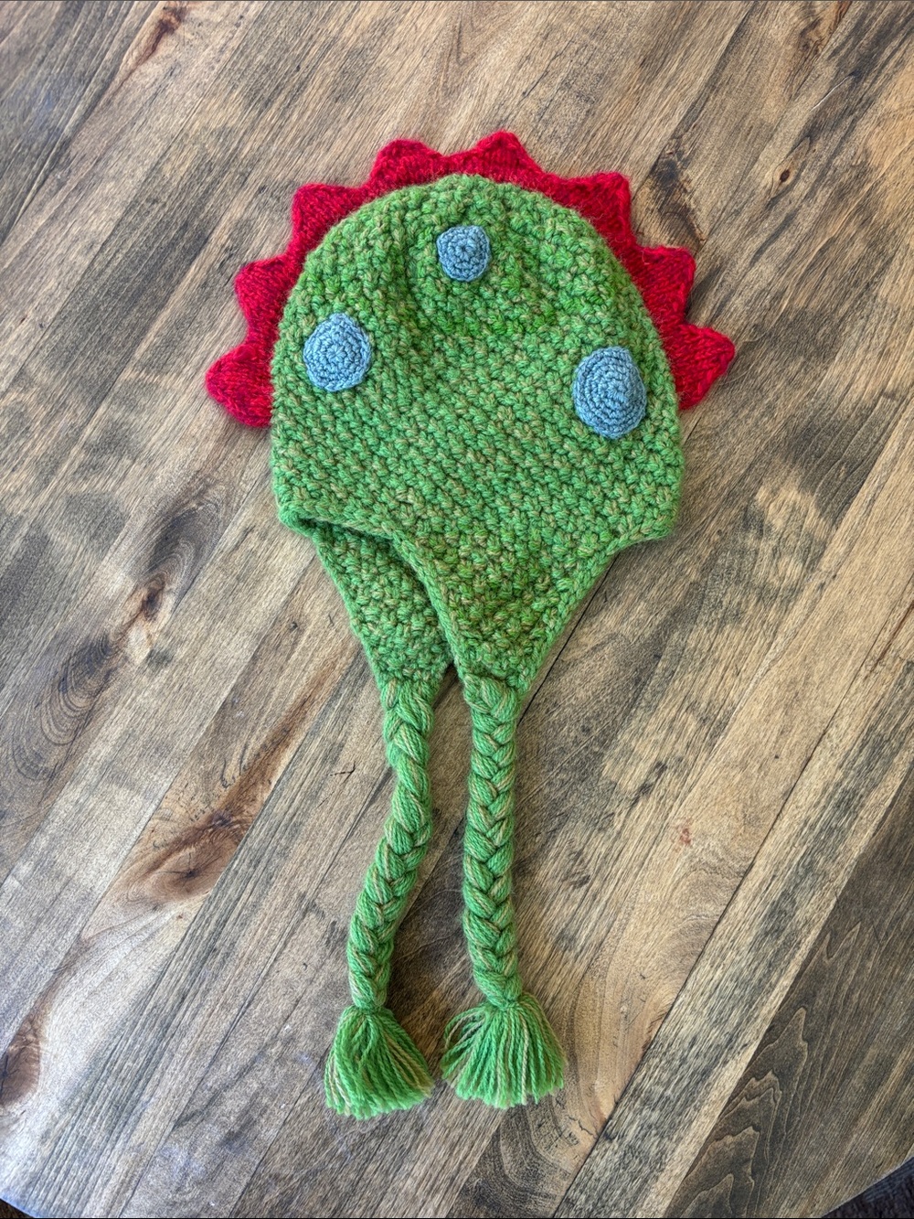 Kids Chunky Knit Dinosaur Beanie